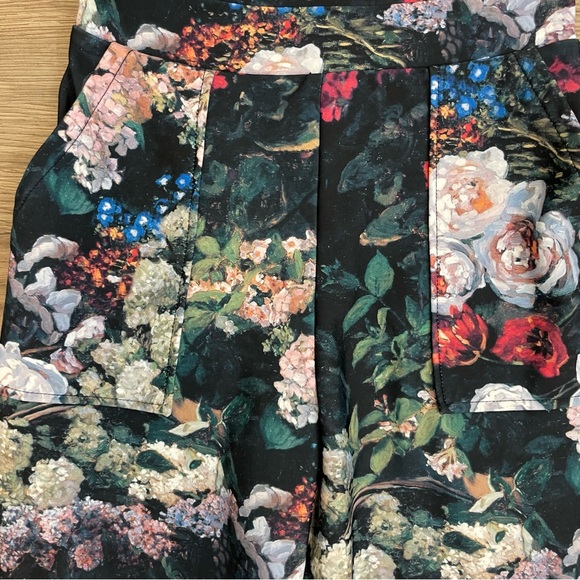 BlackMilk Take My Monet Black Art to Wear Floral Spring Flower Overalls - Picture 11 of 13